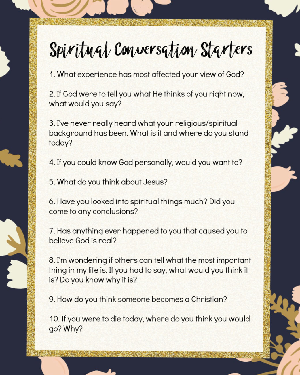 dinner prayer conversations starters
